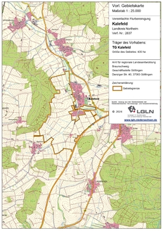 Gebiet der Flurbereinigung Kalefeld