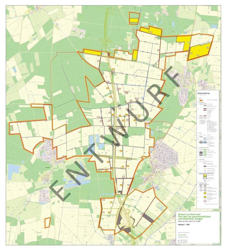 Entwurf des Plans nach § 41 FlurbG Unternehmensflurbereinigung Jembke