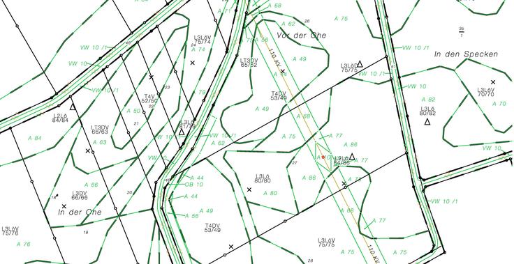 Flurbereinigung Neuenkirchen: Auszug aus einer Wertermittlungskarte