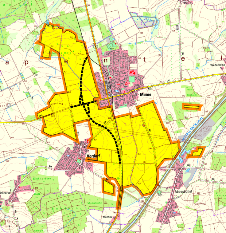 Gebietskarte B4-Vordorf