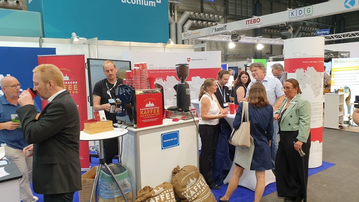 Messestand auf der Messe KOMMUNAL