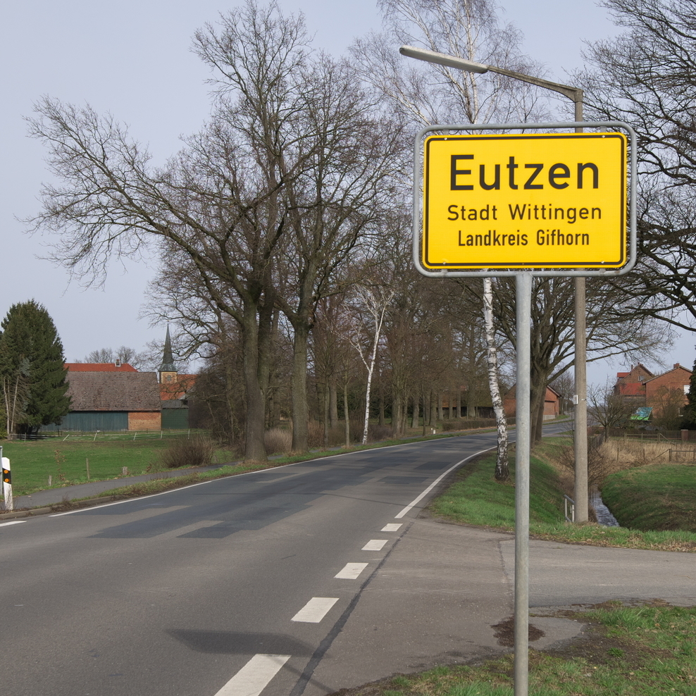 Ortseingang Eutzen, Stadt Wittingen